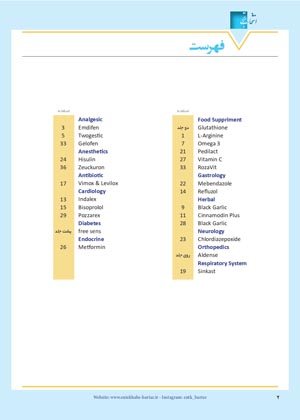 محتوای مجله دارویی انتخاب برتر شماره 307